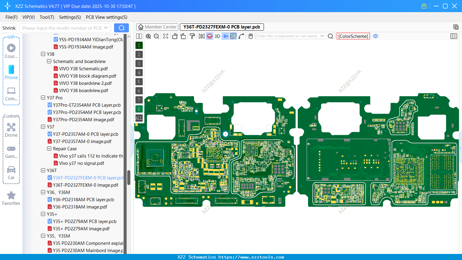 VIVO Y36T-PD2327FEXM-0 PCB Layer